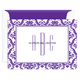 Damask Border Monogram Folded Note Cards Image 6 of 10